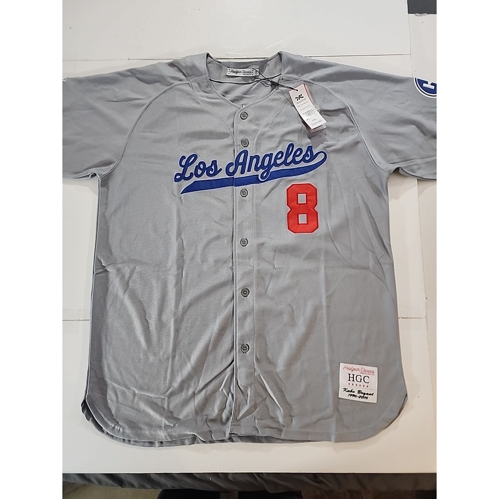 Headgear Classics Kobe Bryant Los Angeles #8 #24 Baseball Jersey 3XL‎ NWT
